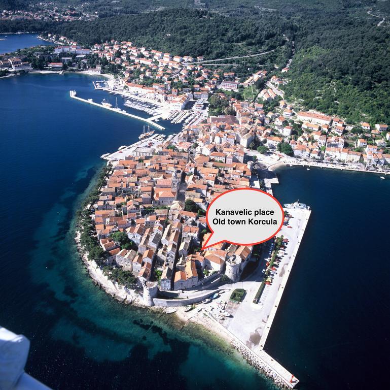 Kanavelic Place - Old Town Korcula Apartment Bagian luar foto